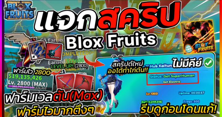 BloxFruits SCRIPT – Blue X HUB *ไก่ตัน*